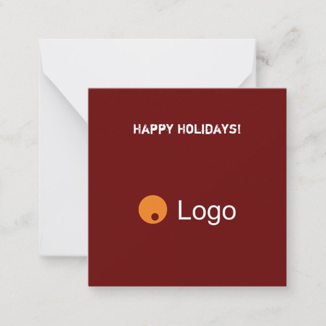 Cartão De Notas Código QR corporativo de Bordéus Limpo (Frente)