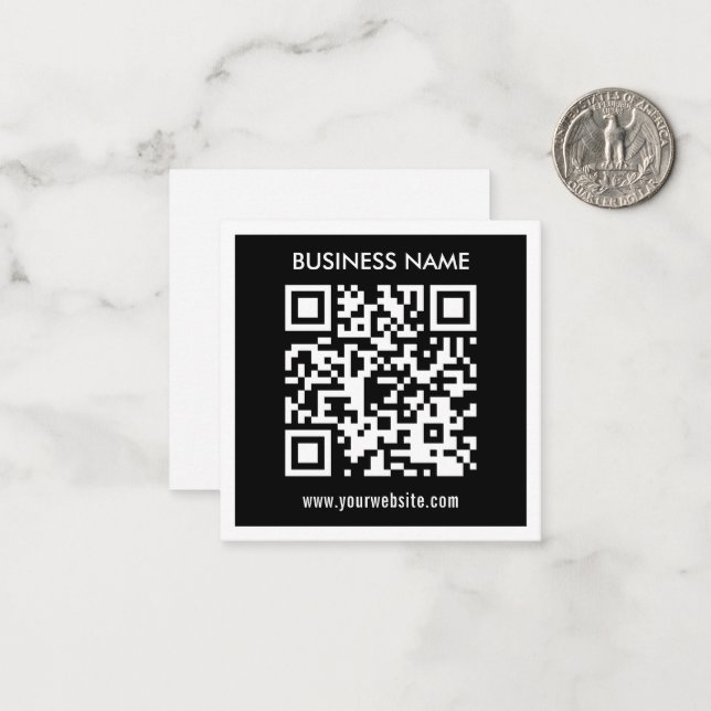 Cartão De Notas Código QR editável (gerado instantaneamente) | Pre (Frente/Verso In Situ)