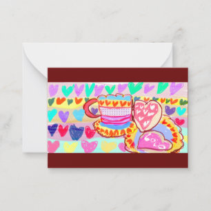 Cartão De Notas Coffee and Valentine fun Wooden Box Sign Magnet Ac