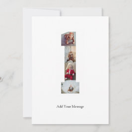 Cartão De Notas Colagem de Fotos Preto e Branco Número 1