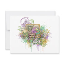 Colagem Splatter Mardi Gras