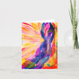 Cartão De Notas Colorful Abstract Notecard