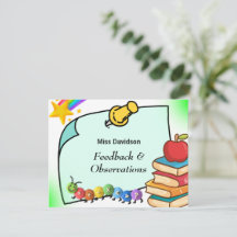 Comentário personalizável sobre feedback do profes