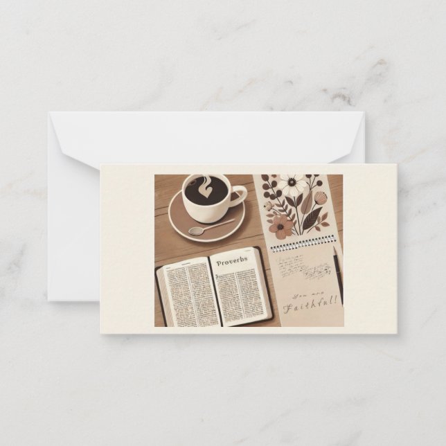 Cartão De Notas Compaixões da manhã (Frente)