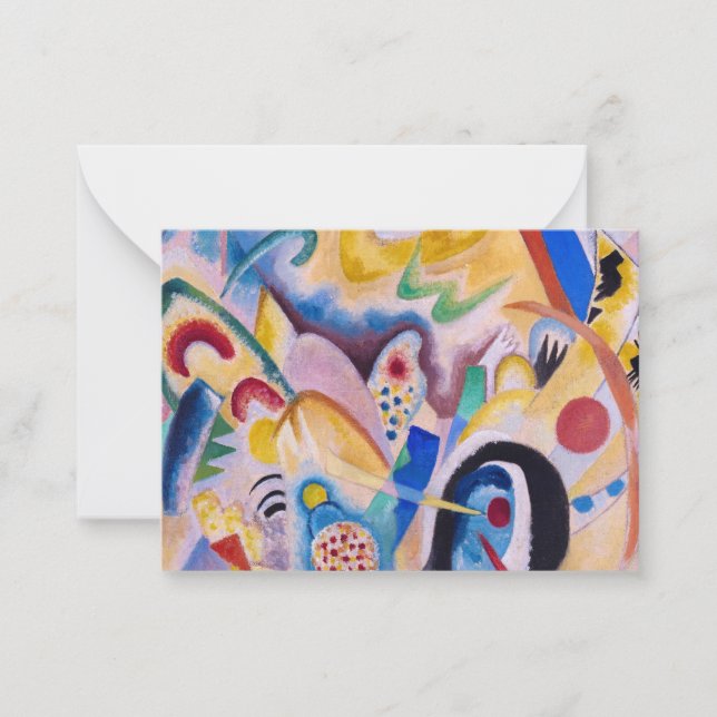 Cartão De Notas Composition in yellow, 1923 by Wassily Kandinsky (Frente)