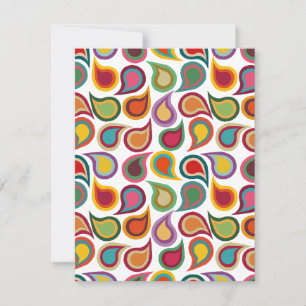Cartão De Notas Concentric Paisleys