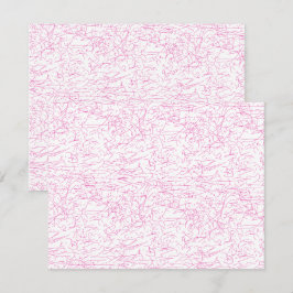 Cartão De Notas Conjunto de Pastas de Arquivo Abstratas Rosa para