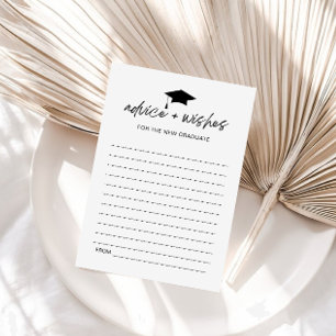 Cartão De Notas Conselhos Para Minimalista De Formandos