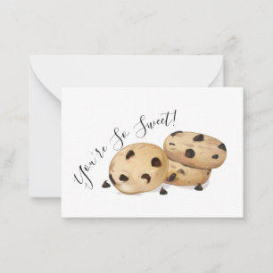 Cartão De Notas Cookie Obrigado