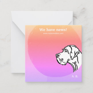 Cartão De Notas coole grün lila GRAPHIC DESIGN Note Card