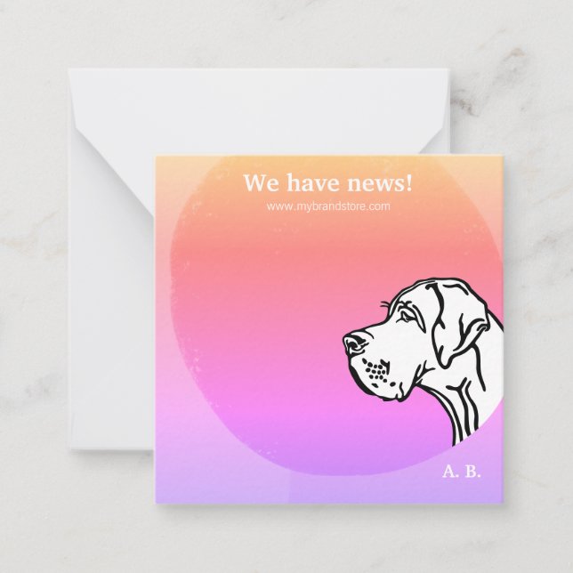 Cartão De Notas coole grün lila GRAPHIC DESIGN Note Card (Frente)