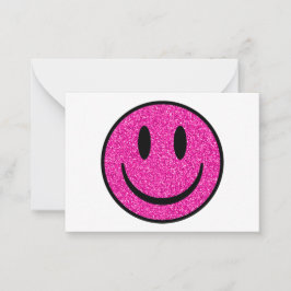 Cartão De Notas Cor-de-rosa - Sorriso brilhante