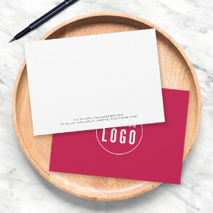 Cartão De Notas Cor Personalizada Minimalista Moderna Adicionar Lo