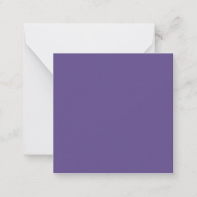 Cartão De Notas Cor Sólida Puro Ultra Violeta (Frente)