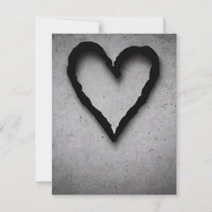 Cartão De Notas Coração à esquerda, n.o 01