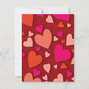Cartão De Notas Coração de papel decorativo 6