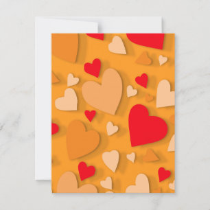 Cartão De Notas Coração de papel decorativo 7