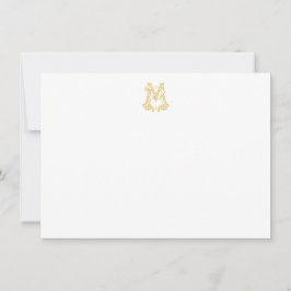 Cartão De Notas CORES EDITÁVEIS MB Monograma BM Monograma Noteclad