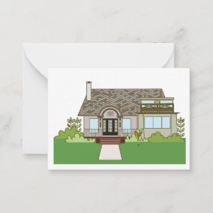 Cartão De Notas Corner House in Wares Creek Flat Note Card