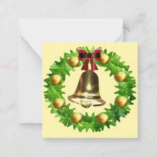 Cartão De Notas Coroa de Natal