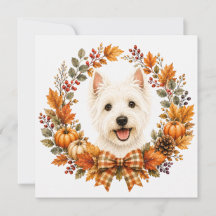 Coroa de Outono Westie