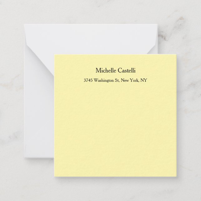 Cartão De Notas Cream Cores Profissionais Clássicas Exclusivas (Frente)