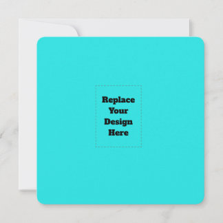 Cartão De Notas Create Your Own cyan
