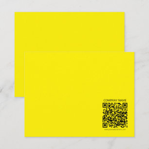 Cartão De Notas Criar um Código QR Amarelo Pálido