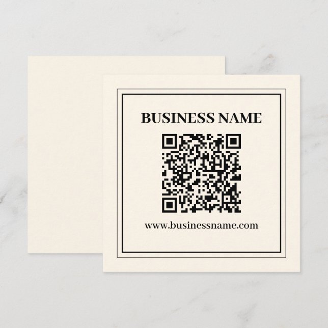 Cartão De Notas Crie instantaneamente um código de QR verificável  (Frente/Verso)