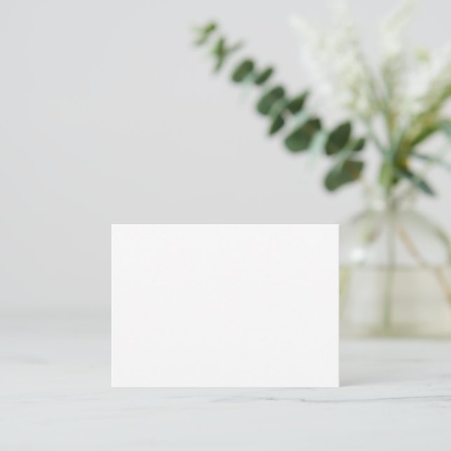 Cartão De Notas Crie seu próprio branco personalizado  (Em pé/Frente)