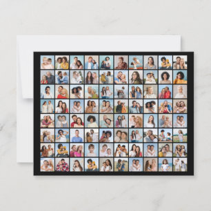 Cartão De Notas Crie Seu Próprio Colagem de 80 Fotos Editável por 