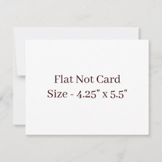 Cartão De Notas Crie seu próprio Flat Quadrado 3,5" x 5"