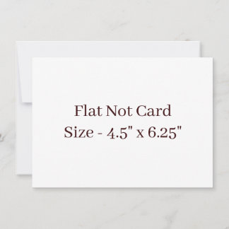 Cartão De Notas Crie seu próprio Flat Quadrado 4,5" x 6,25"