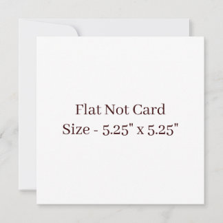 Cartão De Notas Crie seu próprio quadrado 5,25" x 5,25" plano