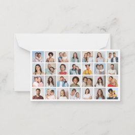 Cartão De Notas Crie Sua Própria Colagem de 28 Fotos