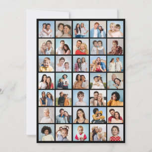 Cartão De Notas Crie Sua Própria Colagem de 35 Fotos 