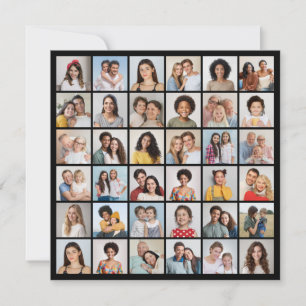 Cartão De Notas Crie Sua Própria Colagem de 36 Fotos