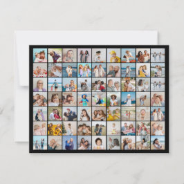 Cartão De Notas Crie Sua Própria Colagem de 63 Fotos