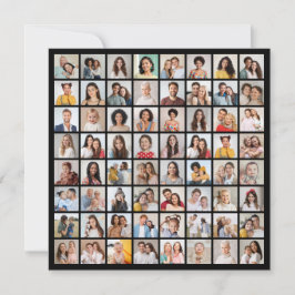 Cartão De Notas Crie Sua Própria Colagem de 64 Fotos