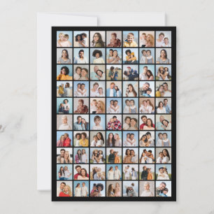 Cartão De Notas Crie Sua Própria Colagem de 70 Fotos