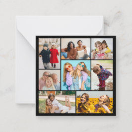 Cartão De Notas Crie Sua Própria Colagem de 8 Fotos