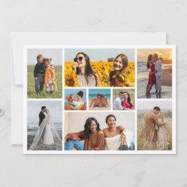 Cartão De Notas Crie sua própria colagem de fotos de 9