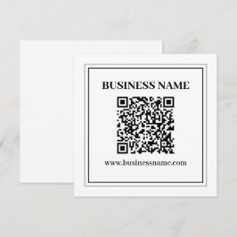Cartão De Notas Crie um código QR escaneável | Preto & Branco