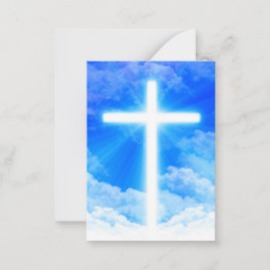 Cartão De Notas Cristão Personalizável da Cruz de Jesus Cristo Cla