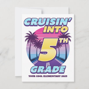 Cartão De Notas Cruisin' Back to School 5