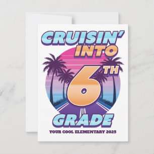 Cartão De Notas Cruisin' Back to School 6
