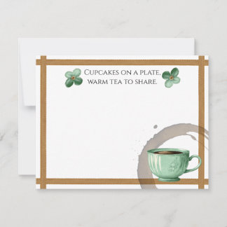 Cartão De Notas Cupcakes em um Prato