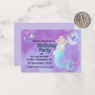 Cartão De Notas Custom Birthday Party Invitation | Editable Templa