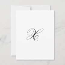 Custom Script Monogram "X"