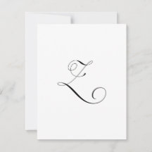 Custom Script Monogram "Z"